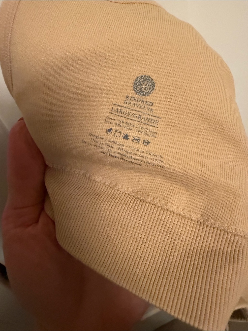Kindred Bravely Sublime Hands-Free Pumping & Nursing Bra Size Large Beige - Picture 9 of 9